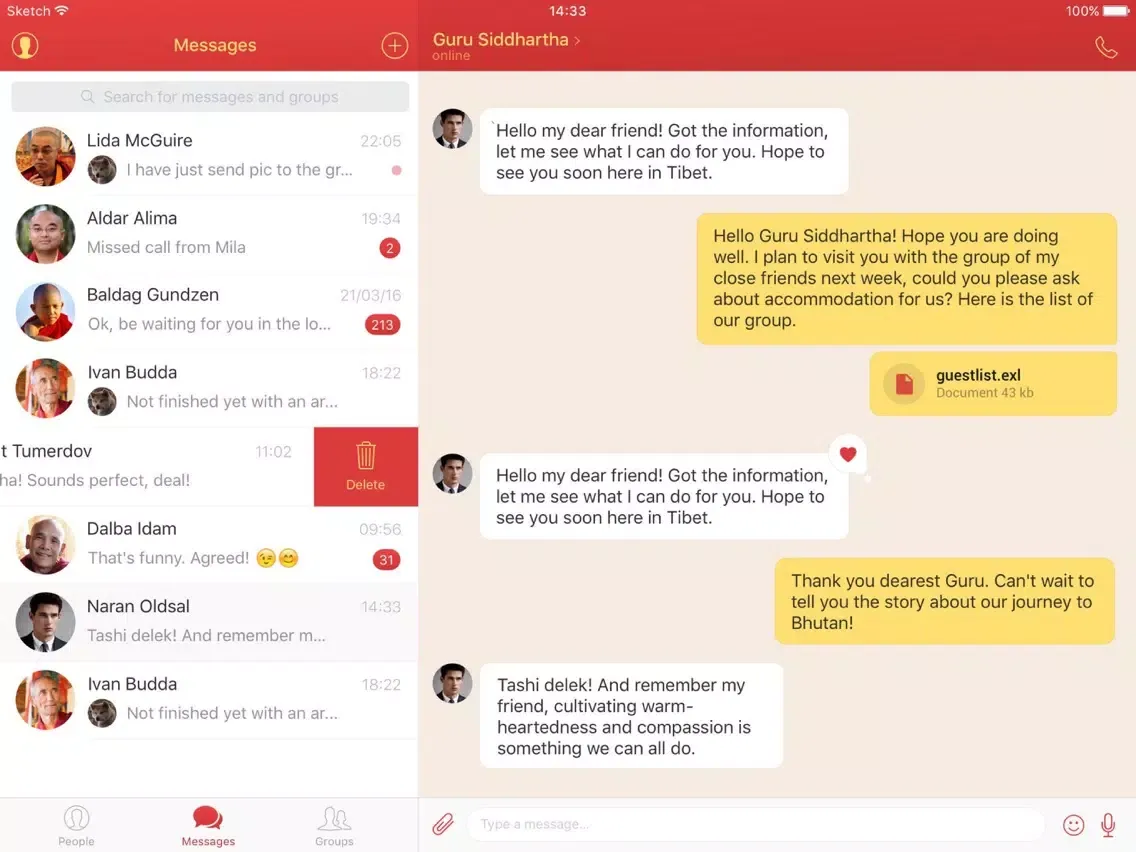 Скриншоты Kirsan Buddhist Messenger iPad 