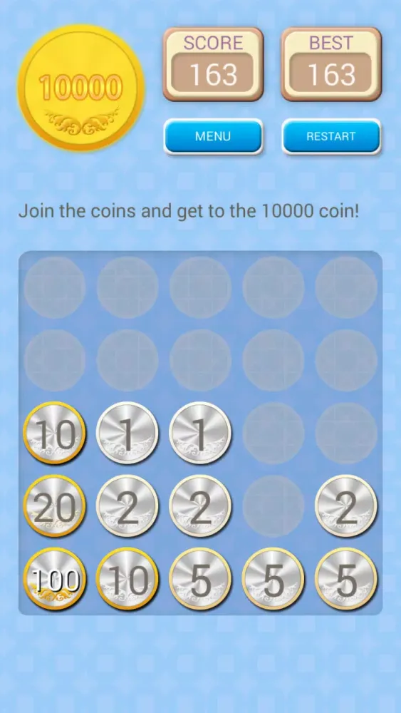Capturas de tela do 10000cents-merge gold coins