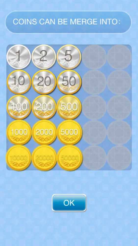 Capturas de tela do 10000cents-merge gold coins