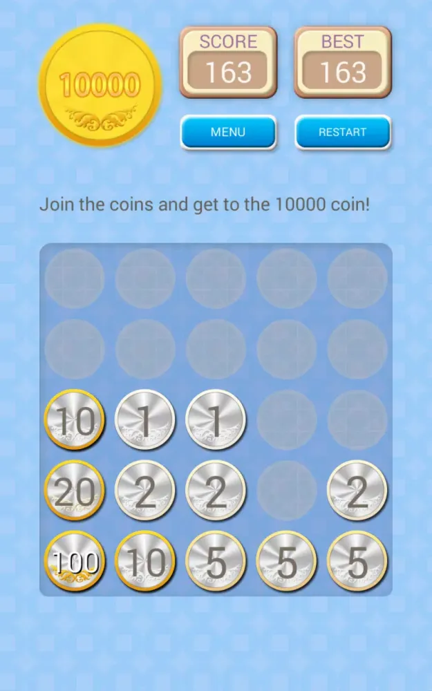 Capturas de tela do 10000cents-merge gold coins