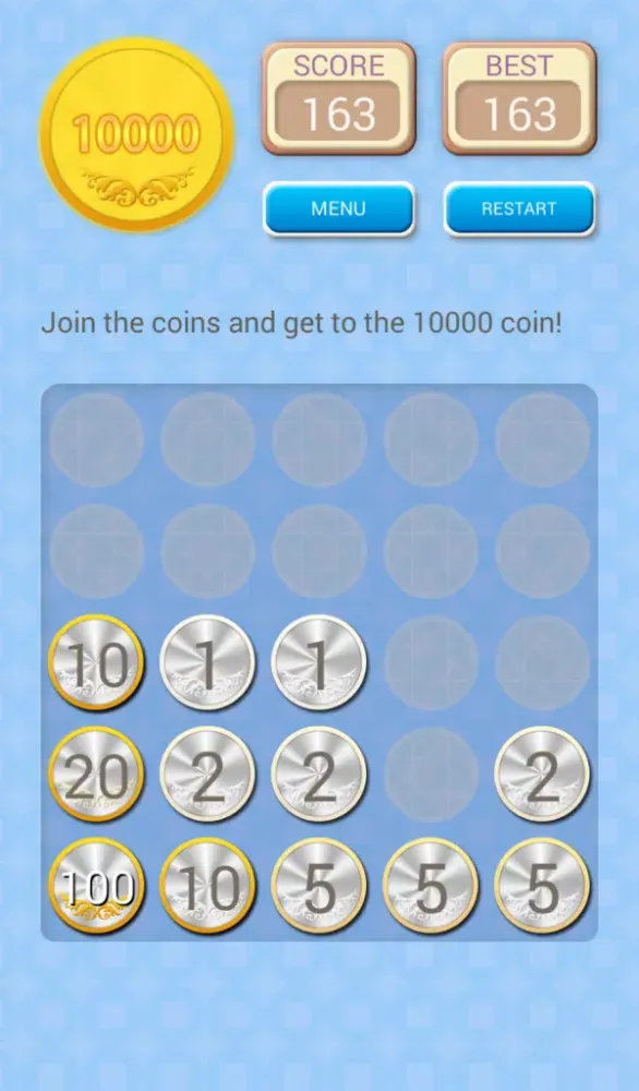 Capturas de tela do 10000cents-merge gold coins