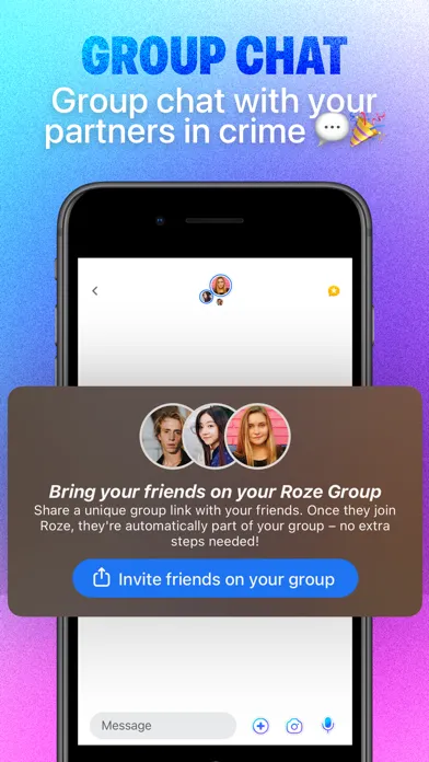 Capturas de pantalla de Roze Messenger