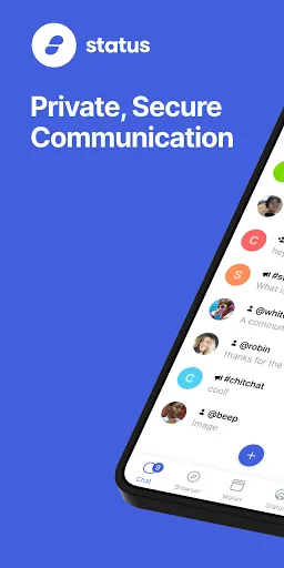 Capturas de tela do Status: Crypto Wallet, Messeng