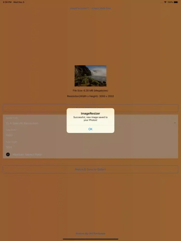 Image Resizer: Reduce & Resize iPad 스크린샷