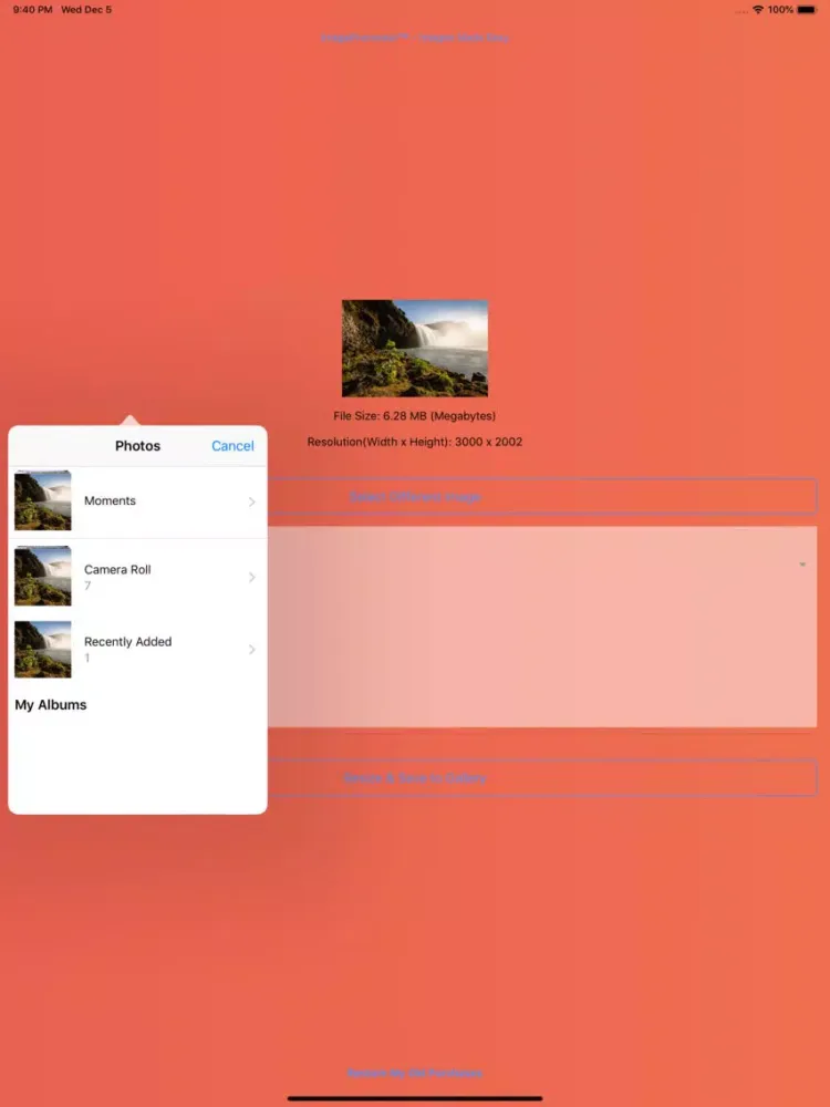 Image Resizer: Reduce & Resize iPad 스크린샷
