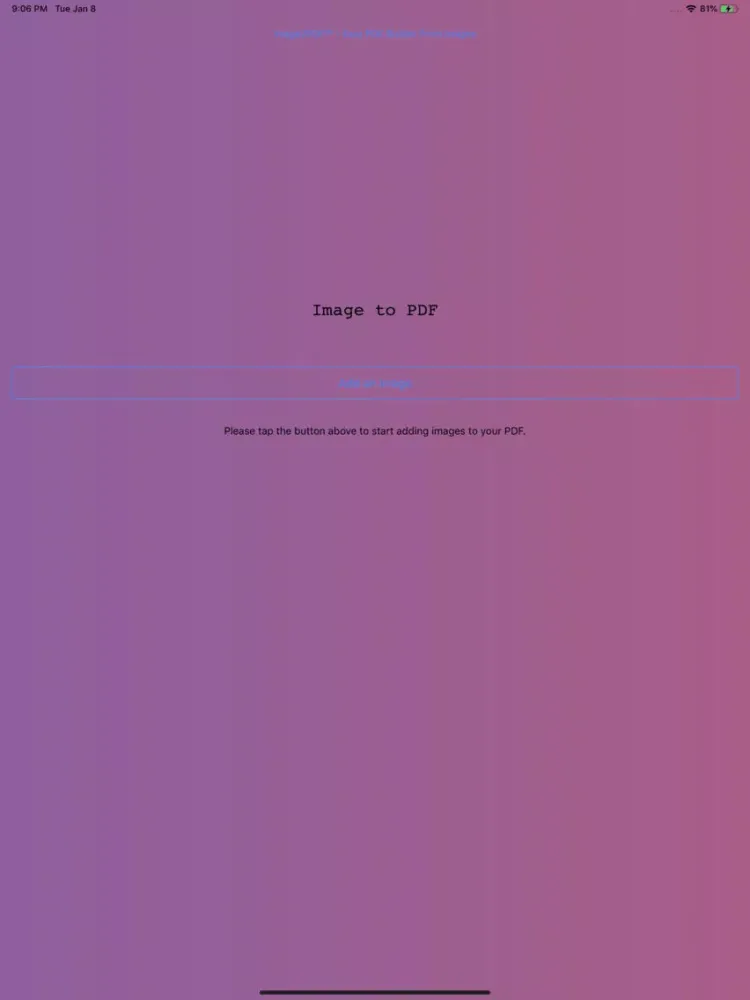 Image to PDF - Easiest Way iPad 스크린샷