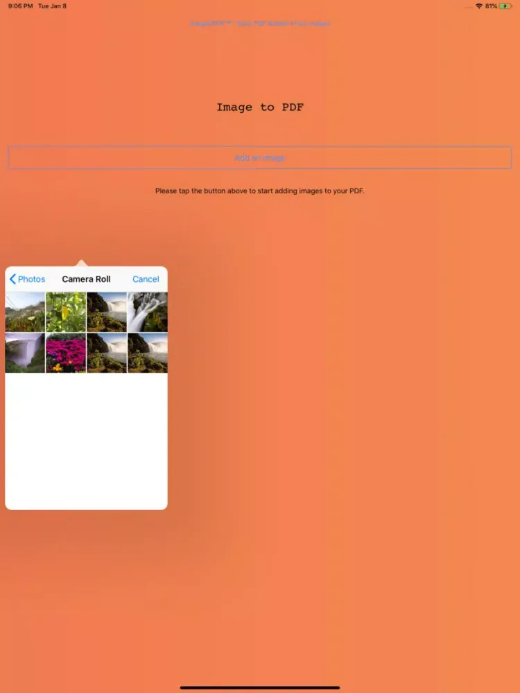 Image to PDF - Easiest Way iPad 스크린샷