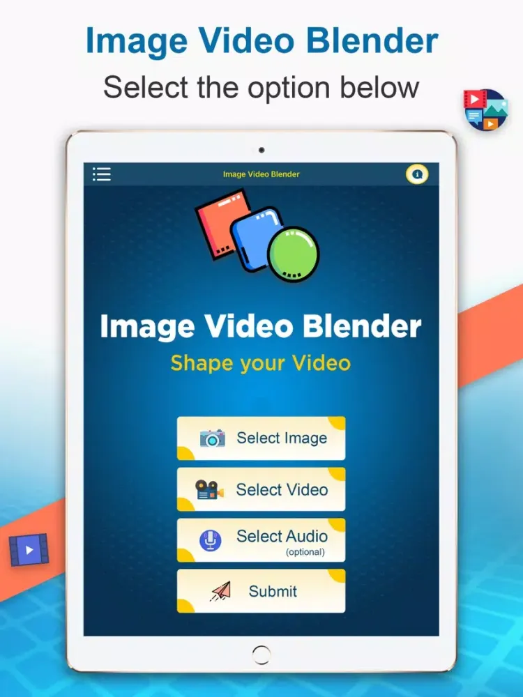 ภาพหน้าจอของ Photo-Video Blender iPad 