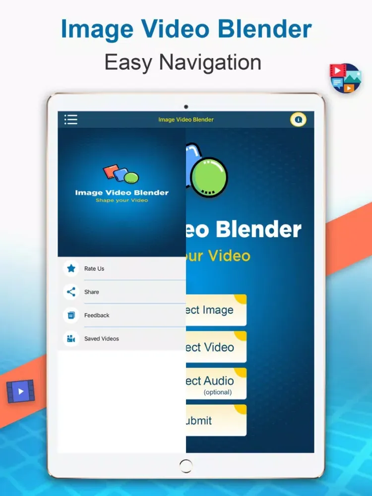 ภาพหน้าจอของ Photo-Video Blender iPad 