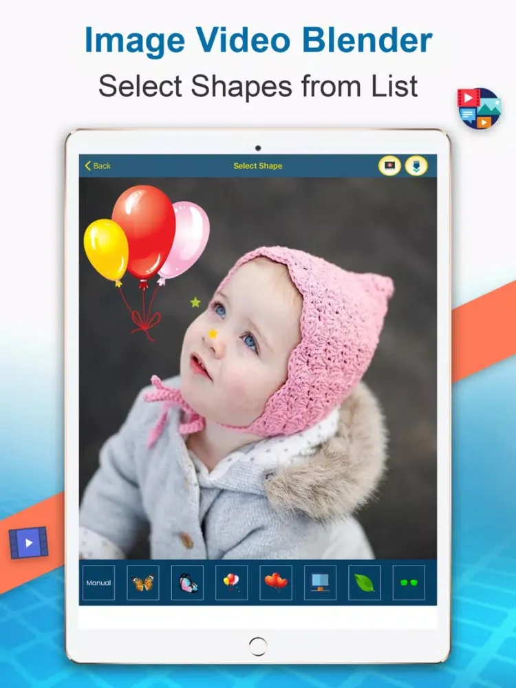 ภาพหน้าจอของ Photo-Video Blender iPad 