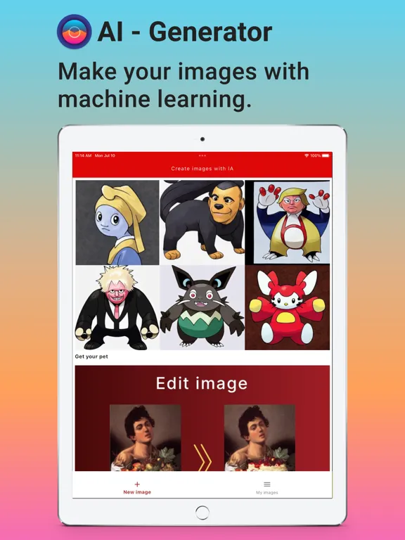 Create images with AI iPad  Screenshots