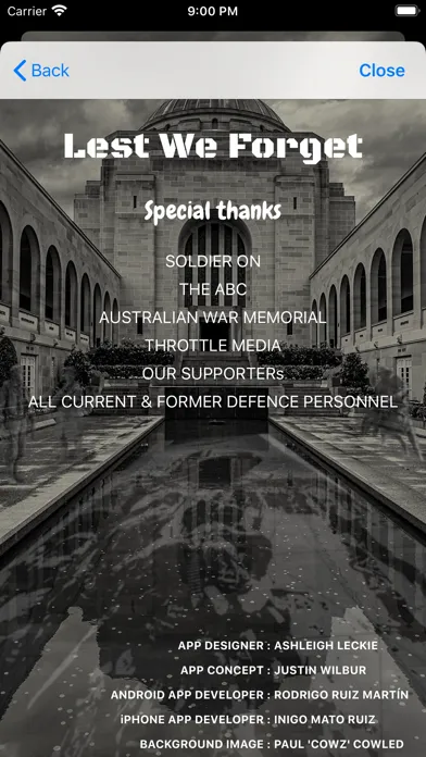Screenshot di ANZAC DAY 2020