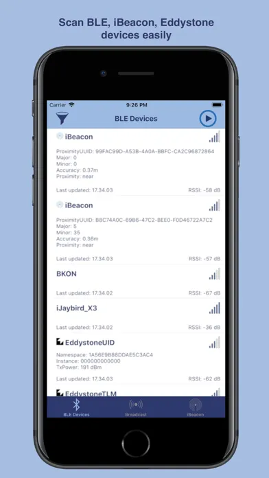 Scanner Bluetooth Ekran Görüntüleri