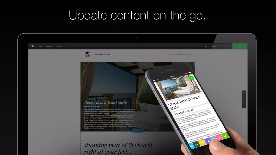 تصاویر XPRS - Edit your site on the go.