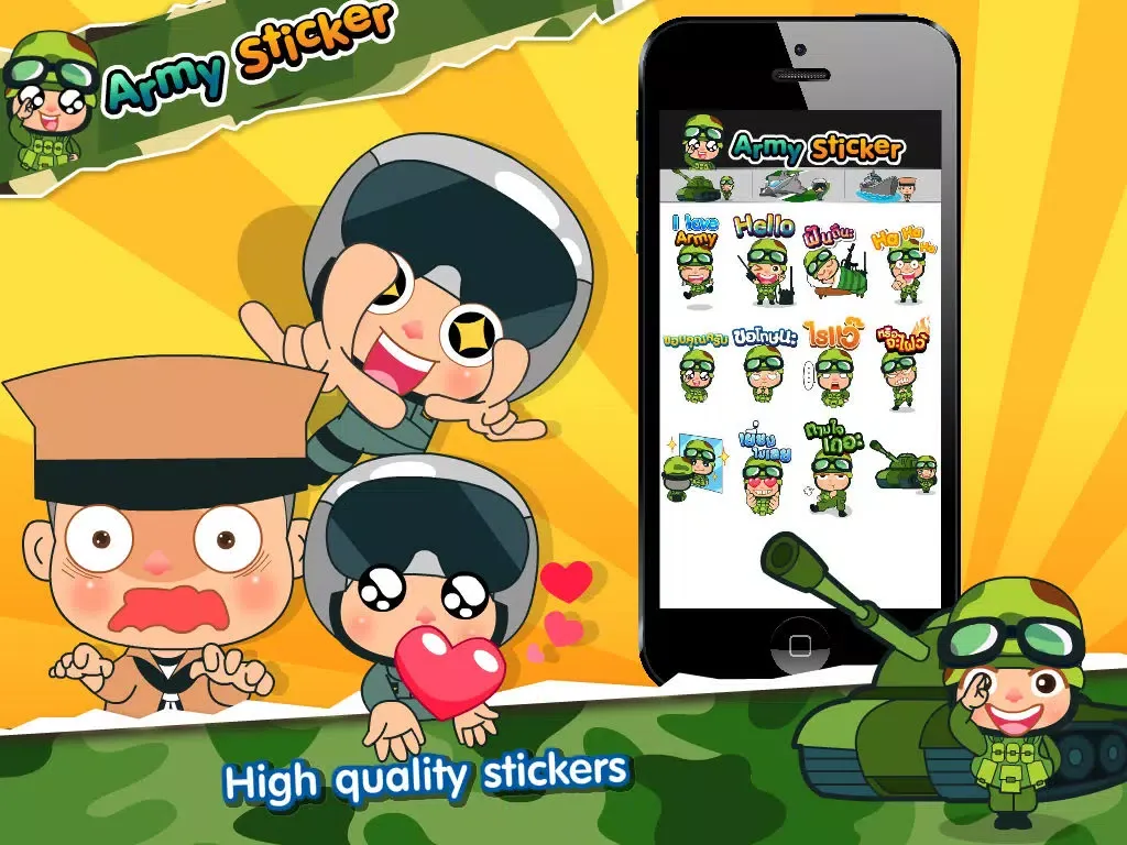 Captures d'écran de Army Sticker Free iPad 