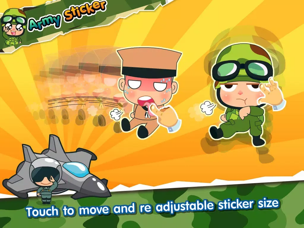 Captures d'écran de Army Sticker Free iPad 