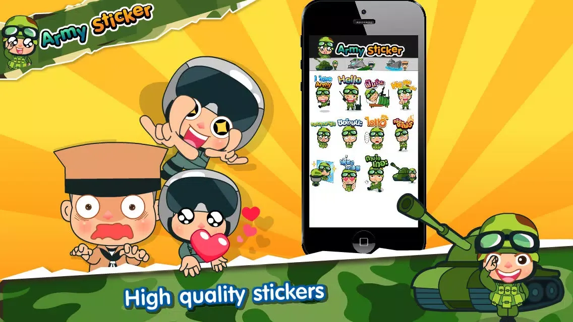 Captures d'écran de Army Sticker Free