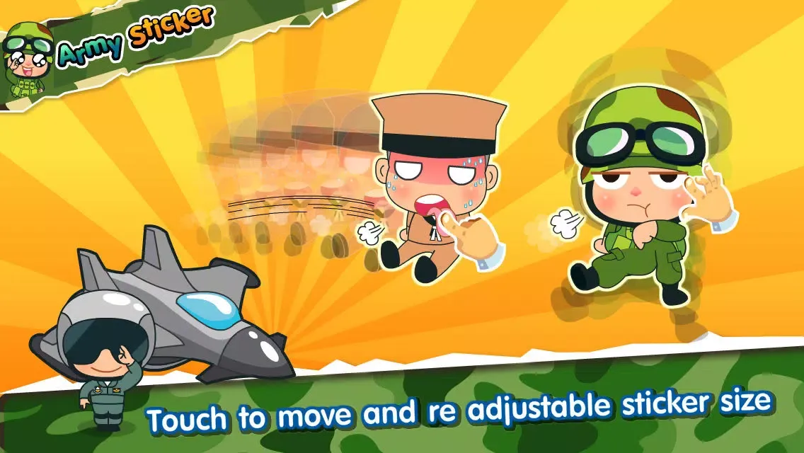 Captures d'écran de Army Sticker Free