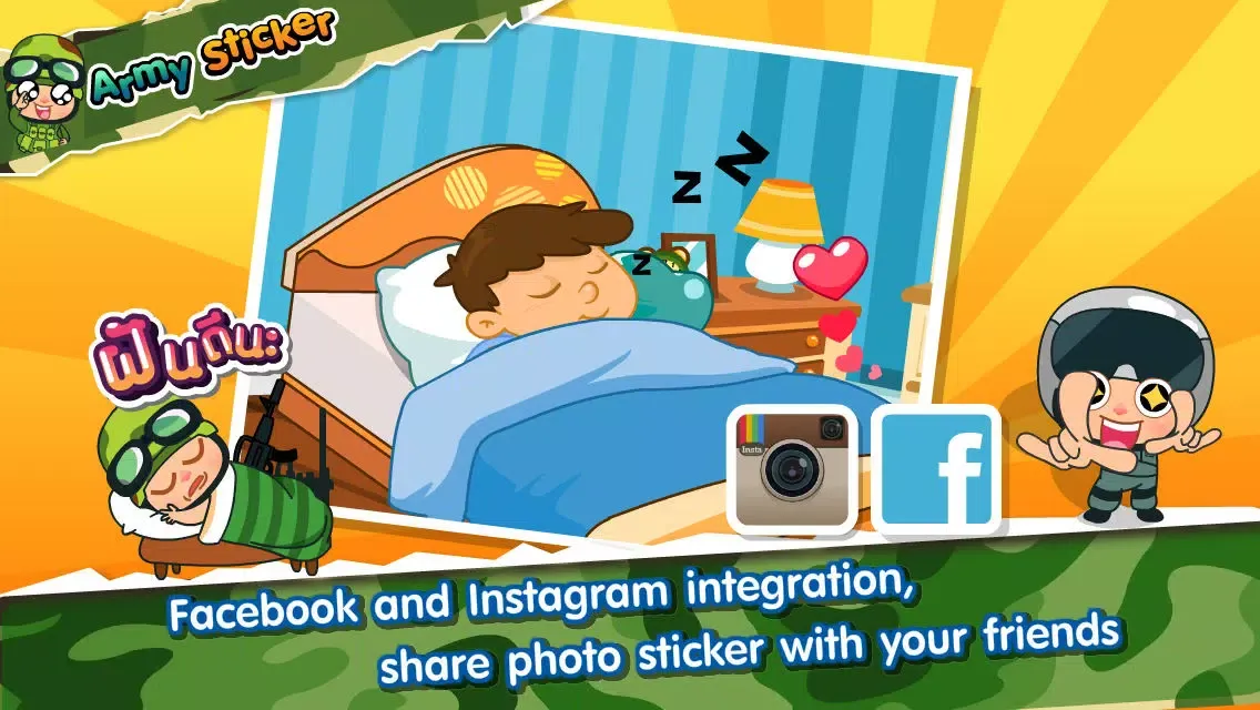 Captures d'écran de Army Sticker Free