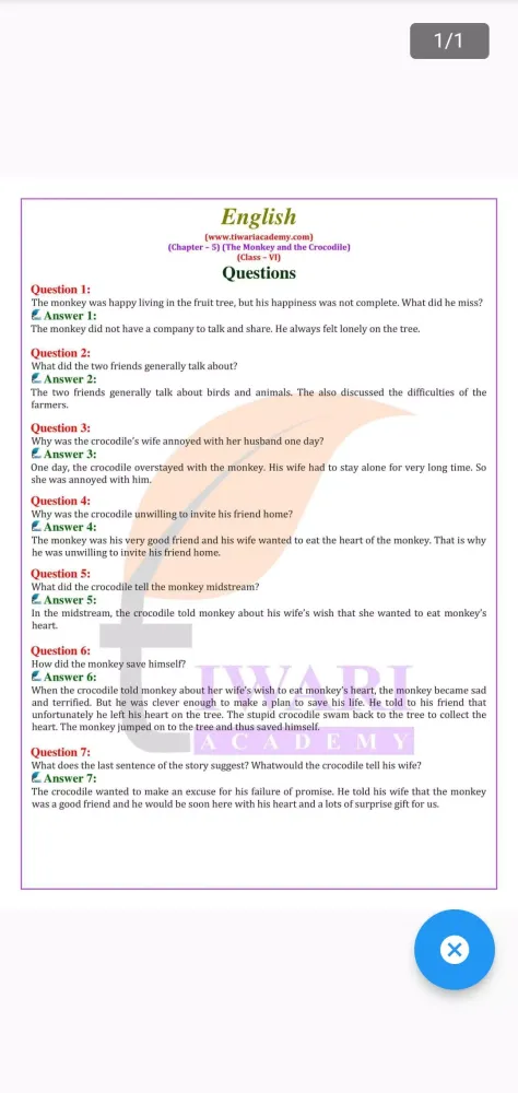 Capturas de pantalla de Class 6 English Guide 2024-25