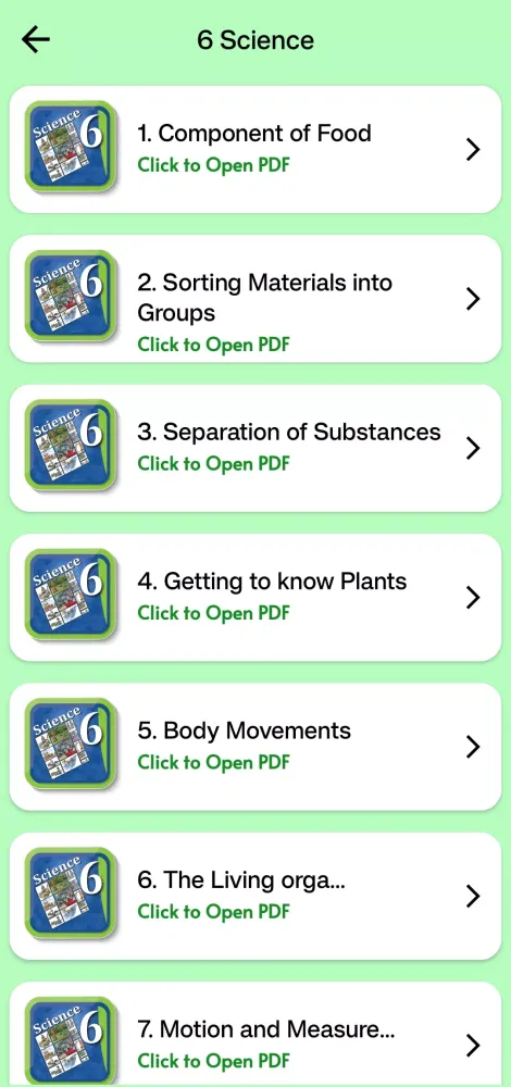 Скриншоты Class 6 Science Solutions