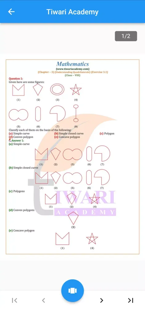 ภาพหน้าจอของ Class 8 Maths Guide 2024-25