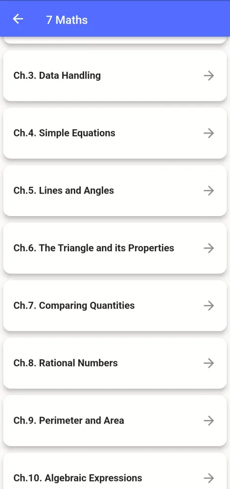 Class 7 Maths Guide 2024-25 Screenshots