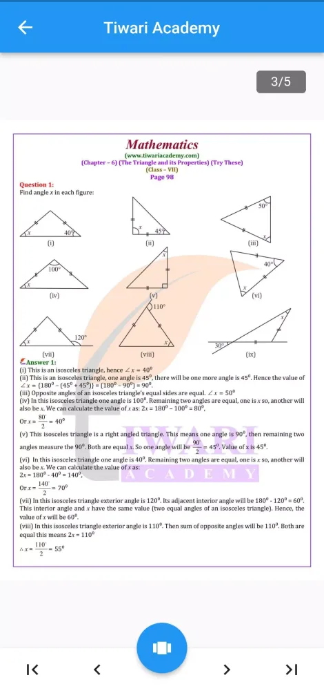 Class 7 Maths Guide 2024-25 Screenshots