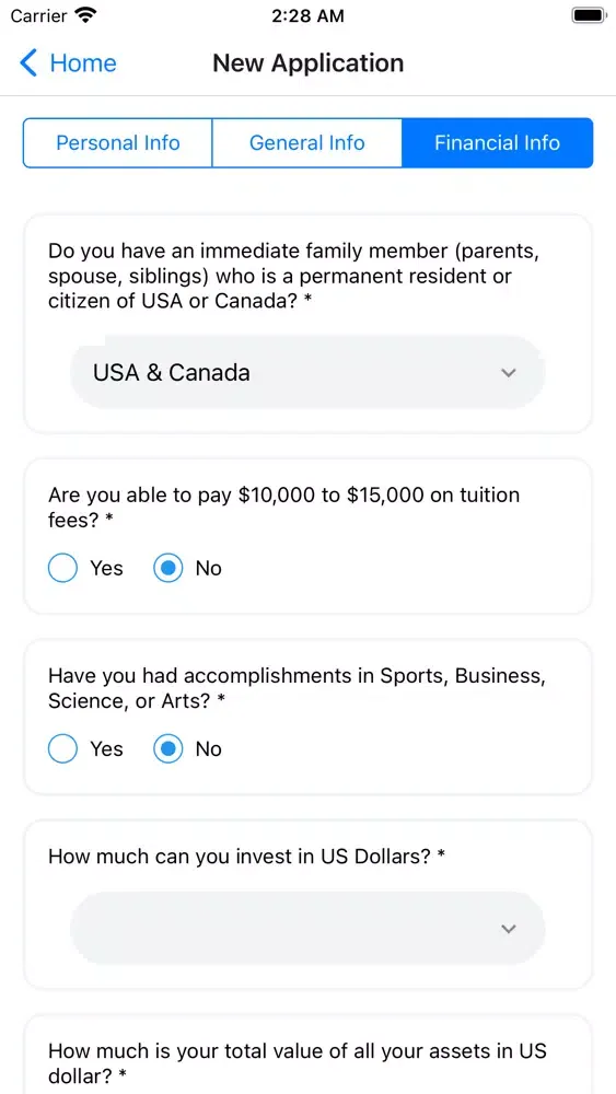 صور Immigration App