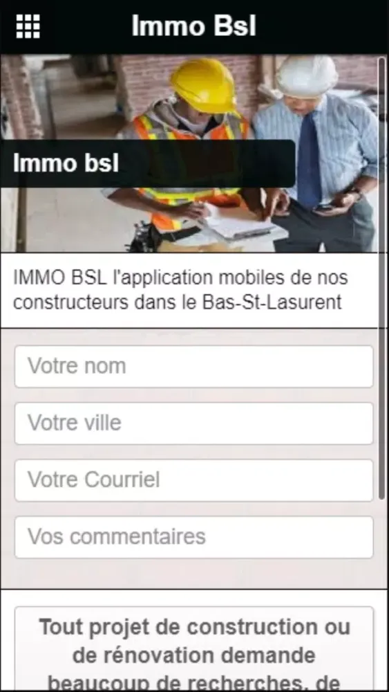 Ảnh chụp màn hình của IMMO BSL
