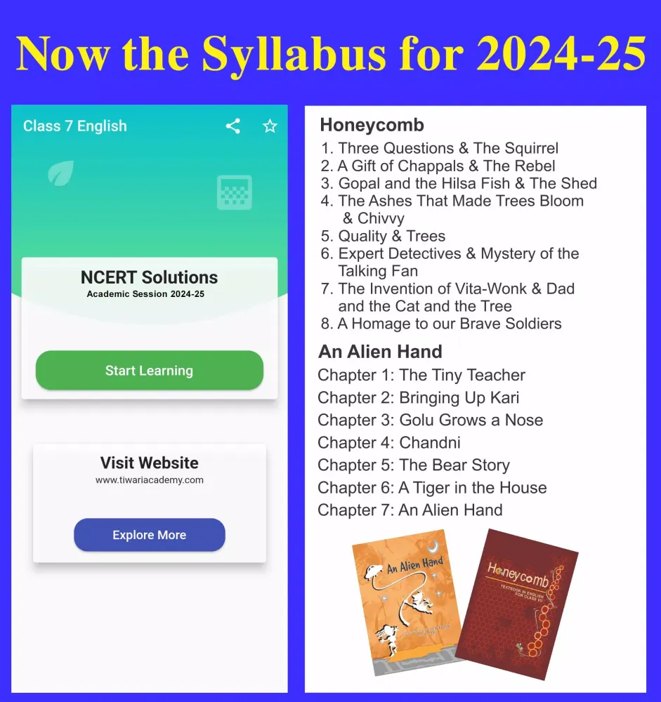 Zrzuty ekranu Class 7 English Guide 2024-25