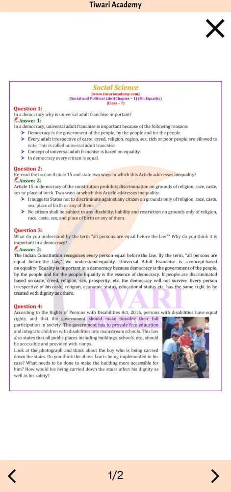 Class 7 Social Science 2024-25應用截圖