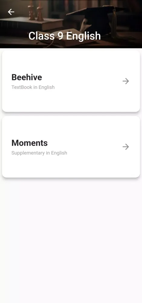 Tangkapan layar Class 9 English for 2024-25