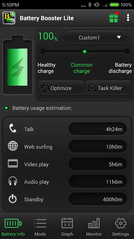 Capturas de pantalla de Battery Booster Lite