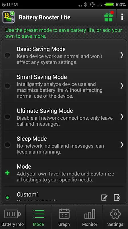 Capturas de pantalla de Battery Booster Lite