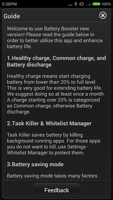 Capturas de pantalla de Battery Booster Lite