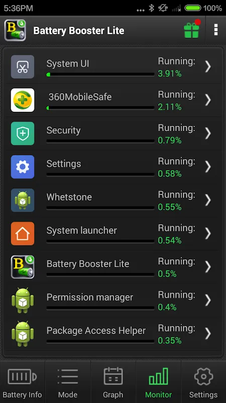Capturas de pantalla de Battery Booster Lite