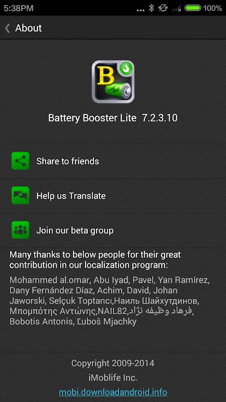 Capturas de pantalla de Battery Booster Lite