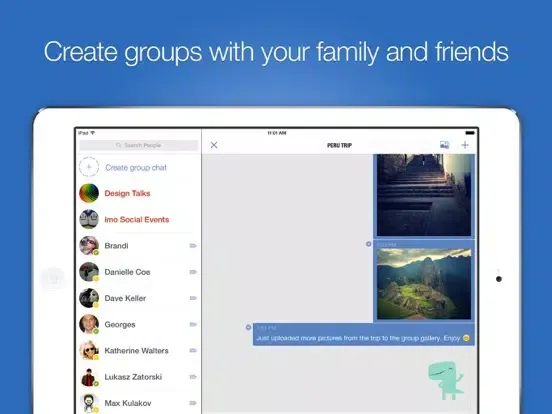 تصاویر imo-International Calls & Chat iPad 