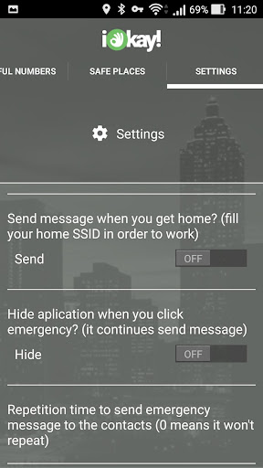 iOkay - Personal Safety Screenshots