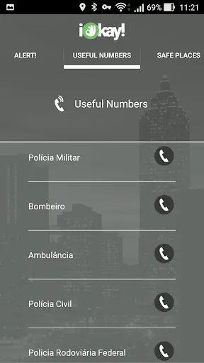 Zrzuty ekranu iOkay - Personal Safety
