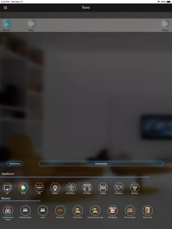Captures d'écran de Imonitor Smarthome iPad 