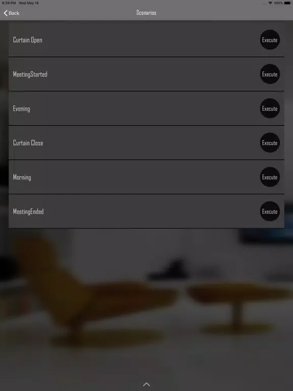 Captures d'écran de Imonitor Smarthome iPad 