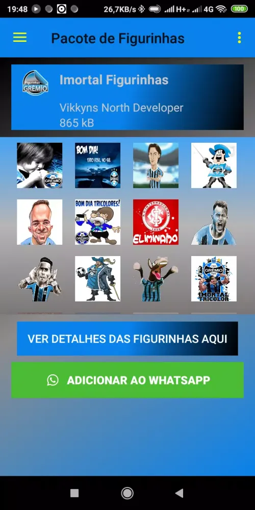 Figurinhas do Imortal Grêmio スクリーンショット