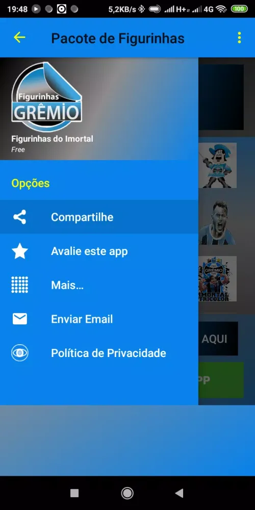 Figurinhas do Imortal Grêmio スクリーンショット