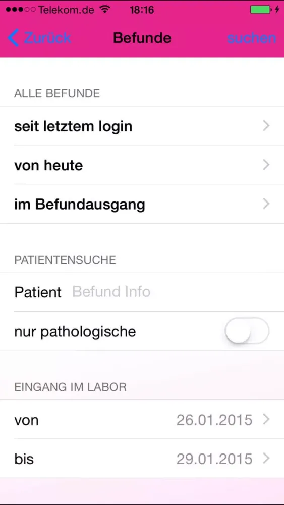 Tangkapan layar MVZ Labor Limbach Nürnberg
