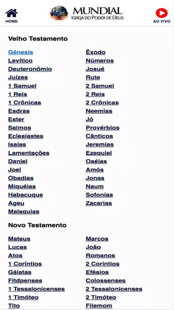 Capturas de pantalla de Igreja Mundial Angola