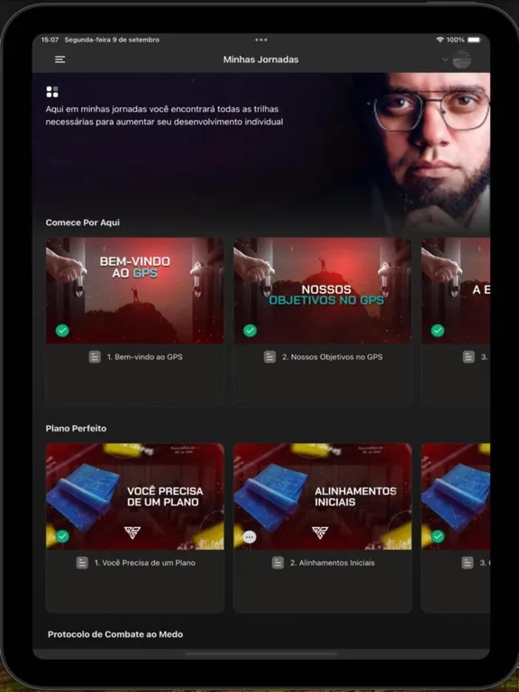 Tangkapan skrin Marca Passos iPad 