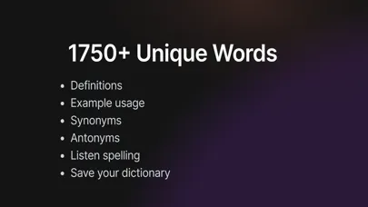 import | 1750+ Unique Words スクリーンショット