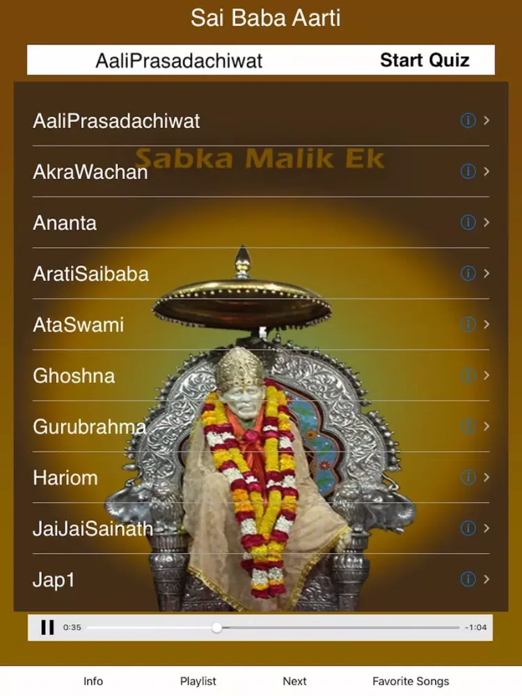 SaiBaba Aartis iPad  স্ক্রিনশট